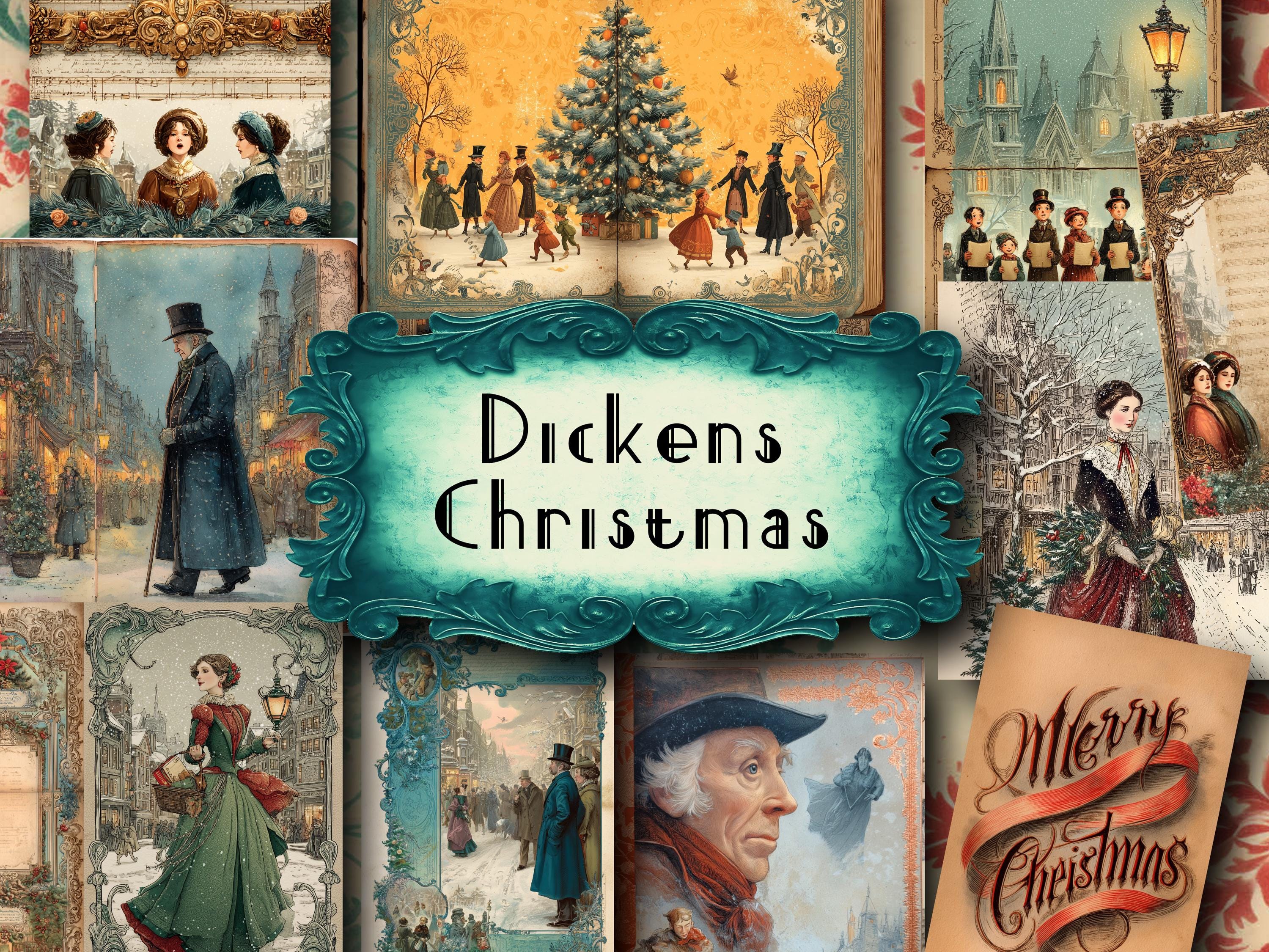 114ピースのヴィンテージクリスマスジャーナルキット - チャールズ