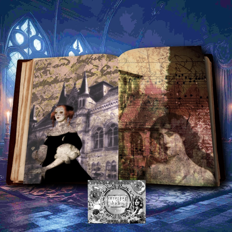 Ghost Junk Journal, Junk Journal Printable Spooky, Whimsical Spooky House Junk Journal, Cemetary Junk Journal, Spooky Journal Kit, Halloween Digital Background Paper, Graveyard Printable Download, Creepy Papers