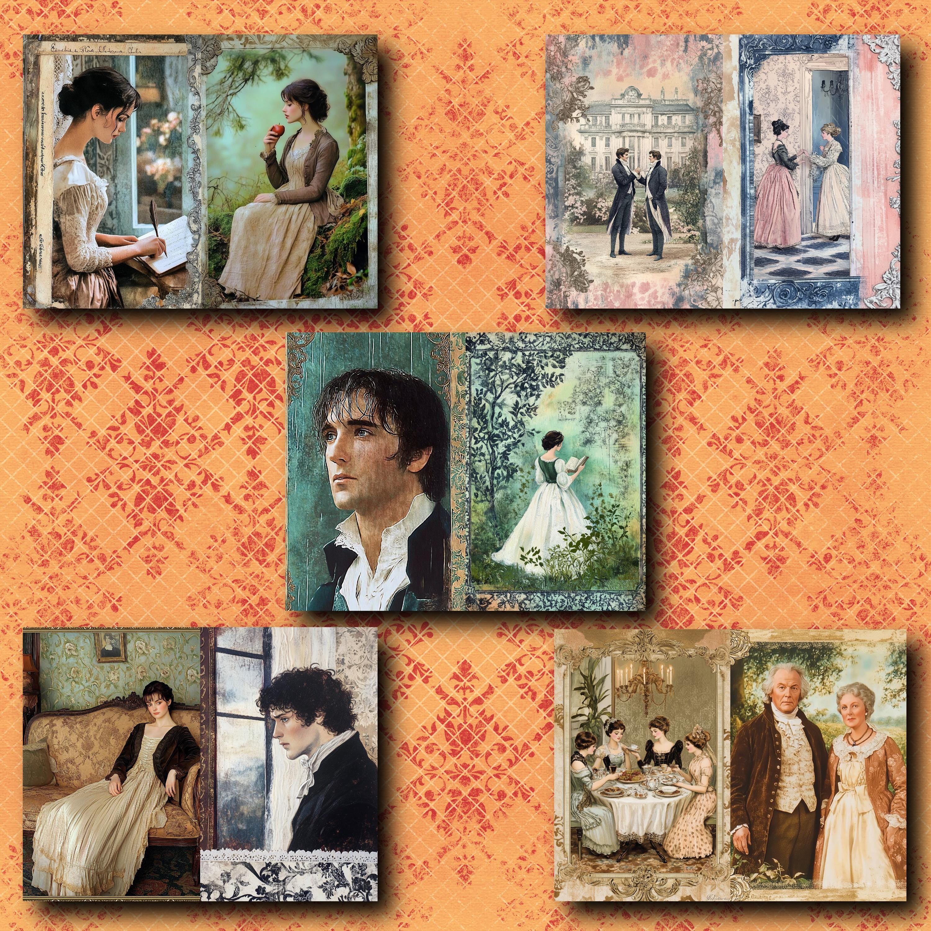 Pride and Prejudice Journal Printables: Lizzy & Darcy Ephemera (digital ...