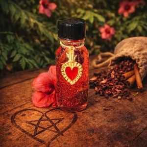 ATTRACTION Spell Oil. Compelling and Commanding Rituals. Attraction Pedfume. Lust, Passion, and Love. Ritual Apothecary Oil.