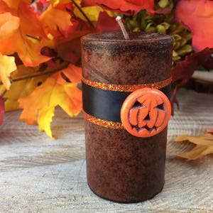 SAMHAIN FIRE Spell Candle.  For Protection & Autumn Fire Magic. Traditional Witchcraft. Choose A Size