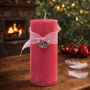 BRIGID'S HOPE Spell Candle. Representing Hope, Inspiration, Beauty, Divination and Fire Magick. Imbolc image 1