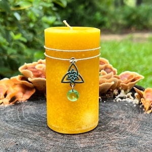 BRIGID Spell Candle. For The Hearth, Fire, & Inspiration. Protection of The Home. Family. Fertility. Celtic Goddess.