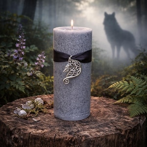 WOLFBANE SPELL CANDLE.  Heavy Protection of Self & Home Rituals. Repelling Enemies. Remove Curses.  Choose A Size