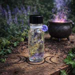 Manifestation Spell Oil: Patchouli & Lavender Ritual Apothecary