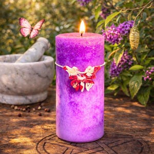 TRANSFORMATIONS Spell Candle. For Initiating Changes. Releasing Your Inner Beauty.  Self Care Heading In A New Direction. Witchy Apothecary