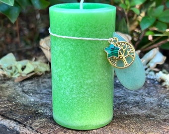 LUCK & PROSPERITY Spell Candle. For Drawing In Lucky Energies, Prosperous Energies, and To Turn Around Bad Luck. Choose A Size