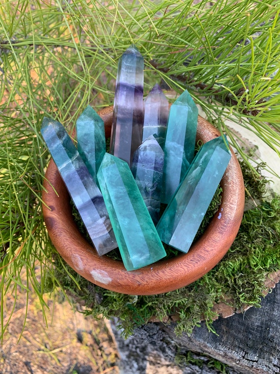 RAINBOW GREEN Creativity, Divination, To Awaken  The Fluorite Tower