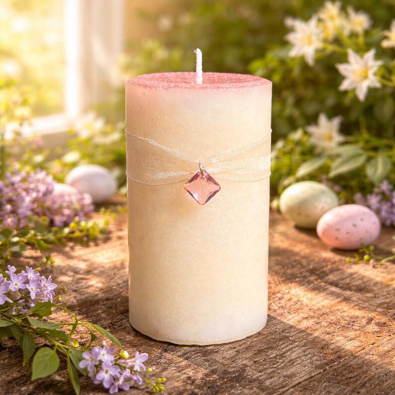 OSTARA RISING Spell Candle. Starting Anew, Using The Energy Of Renewal, Embracing Growth & New Beginnings. Rebirth. Spring Equinox image 2