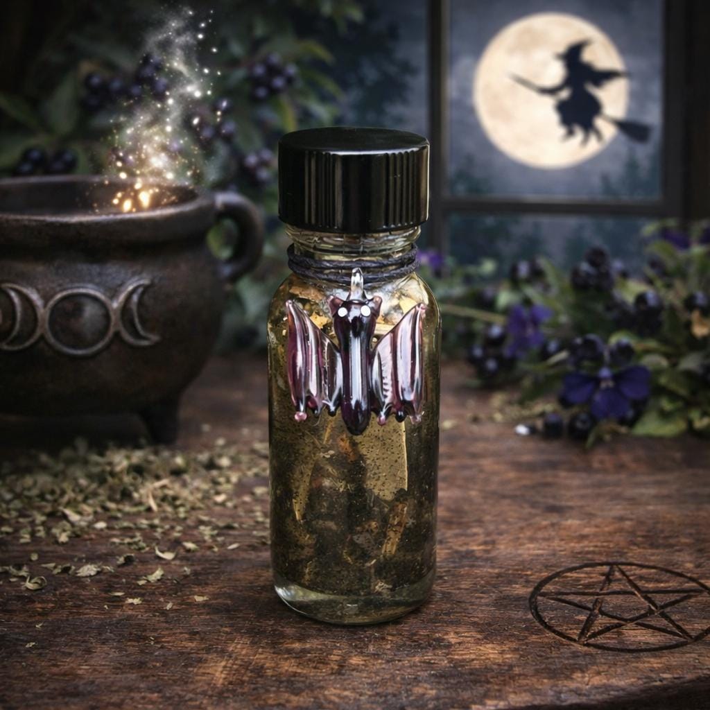 Flight Spell Witch's Flight Spell Oil: Visions, Astral Projection, Ritual Blend - Etsy
