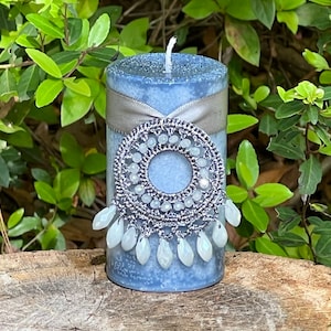 NIGHTFALL Spell Candle. For Banishing Nightmares, Protection From Draining Energies & Entities, and Dream Magic/Spells. Night Magic.