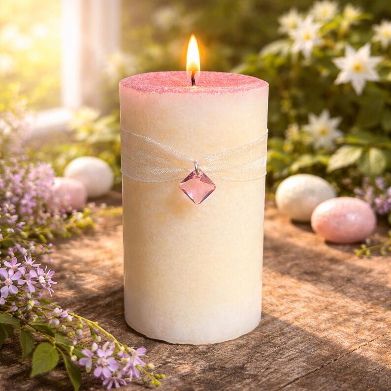 OSTARA RISING Spell Candle. Starting Anew, Using The Energy Of Renewal, Embracing Growth & New Beginnings. Rebirth. Spring Equinox image 1