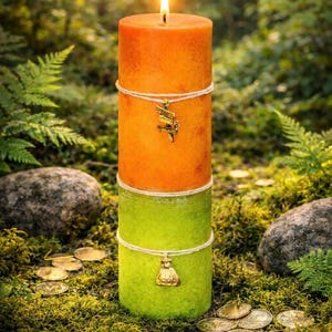 SUCCESS & PROSPERITY Dual Action Spell Candle. Attract, Draw in Success and Prosperity. Ritual Candle  2x6.5 inch
