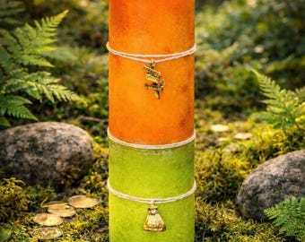 SUCCESS & PROSPERITY Dual Action Spell Candle. Attract, Draw in Success and Prosperity. Ritual Candle  2x6.5 inch