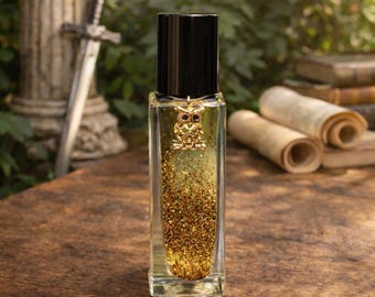 ATHENA Spiritual Perfume Oil.  For Defeating Life’s Battles. Wisdom & Strategy. Knowledge Seeking. Inner Strength. Clarity