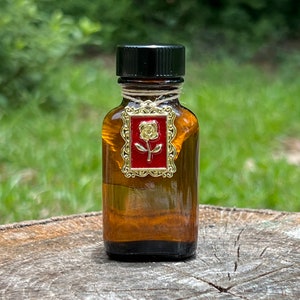 SPICED ROSE Spell Oil. To Increase Spell Strength, Focus, & Desire. Magical and Spiritual Protection. 8 Dram.