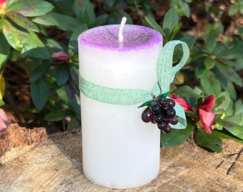 DIONYSUS Spell Candle. For Achieving Goals, Creativity, Inspiration, & Taking Pleasure In All Things. Choose A Size