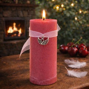 BRIGID'S HOPE Spell Candle. Representing Hope, Inspiration, Beauty, Divination and Fire Magick. Imbolc image 2
