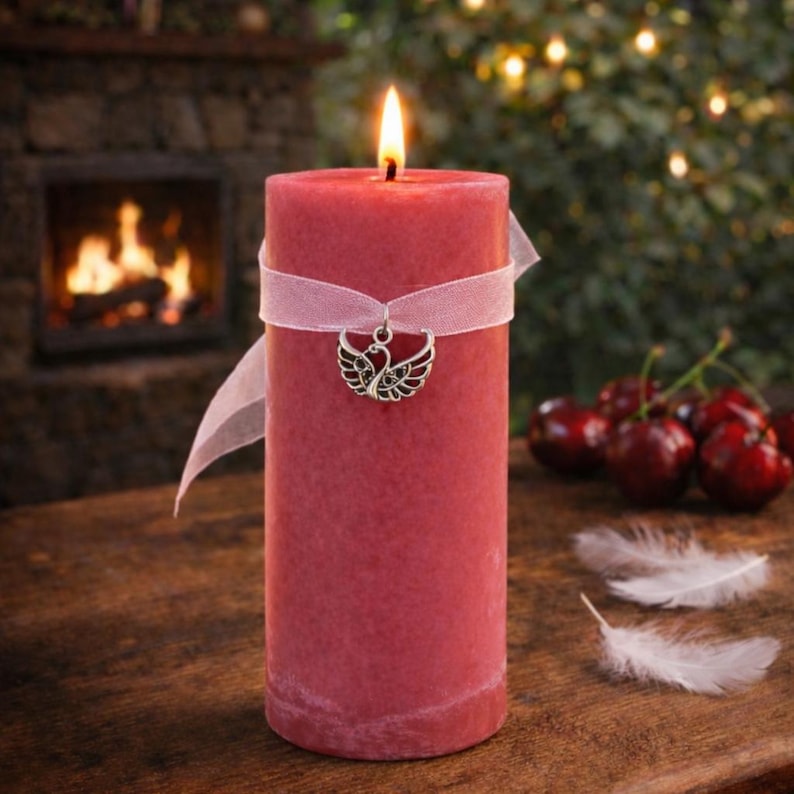 BRIGID'S HOPE Spell Candle. Representing Hope, Inspiration, Beauty, Divination and Fire Magick. Imbolc image 2