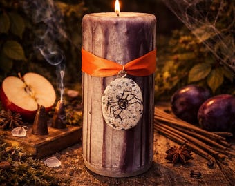 ALL HALLOWS EVE Drip Spell Candle. Samhain Spell Work & Rituals. The Witching Season ! 2x4.5 inch