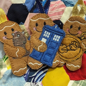 Fan Art inspirierte Lebkuchen Dekoration, Polizei Box,