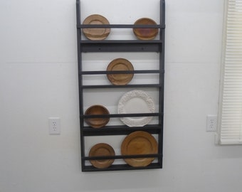 Plate Rack, Plate Shelf, Hanging Plate Shelf, Farmhouse Plate Rack, Wall Plate Holder, Wall Plate Rack, Wall Mounted, Wall Plate Shelf, Gift