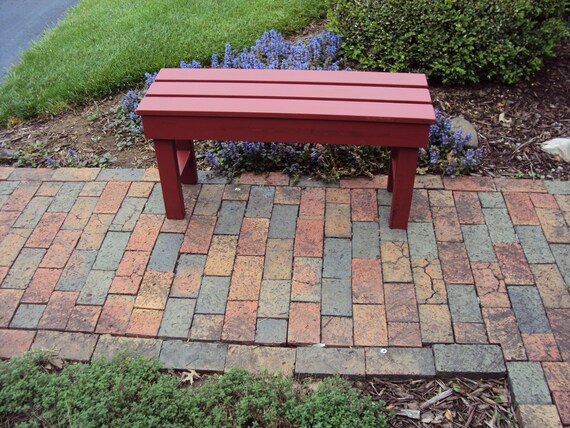 Outdoor Bench Wood Bench Benches Wood Benches Outdoor Furniture Porch Bench Patio Bench Custom Sizes Availible Gift Idea