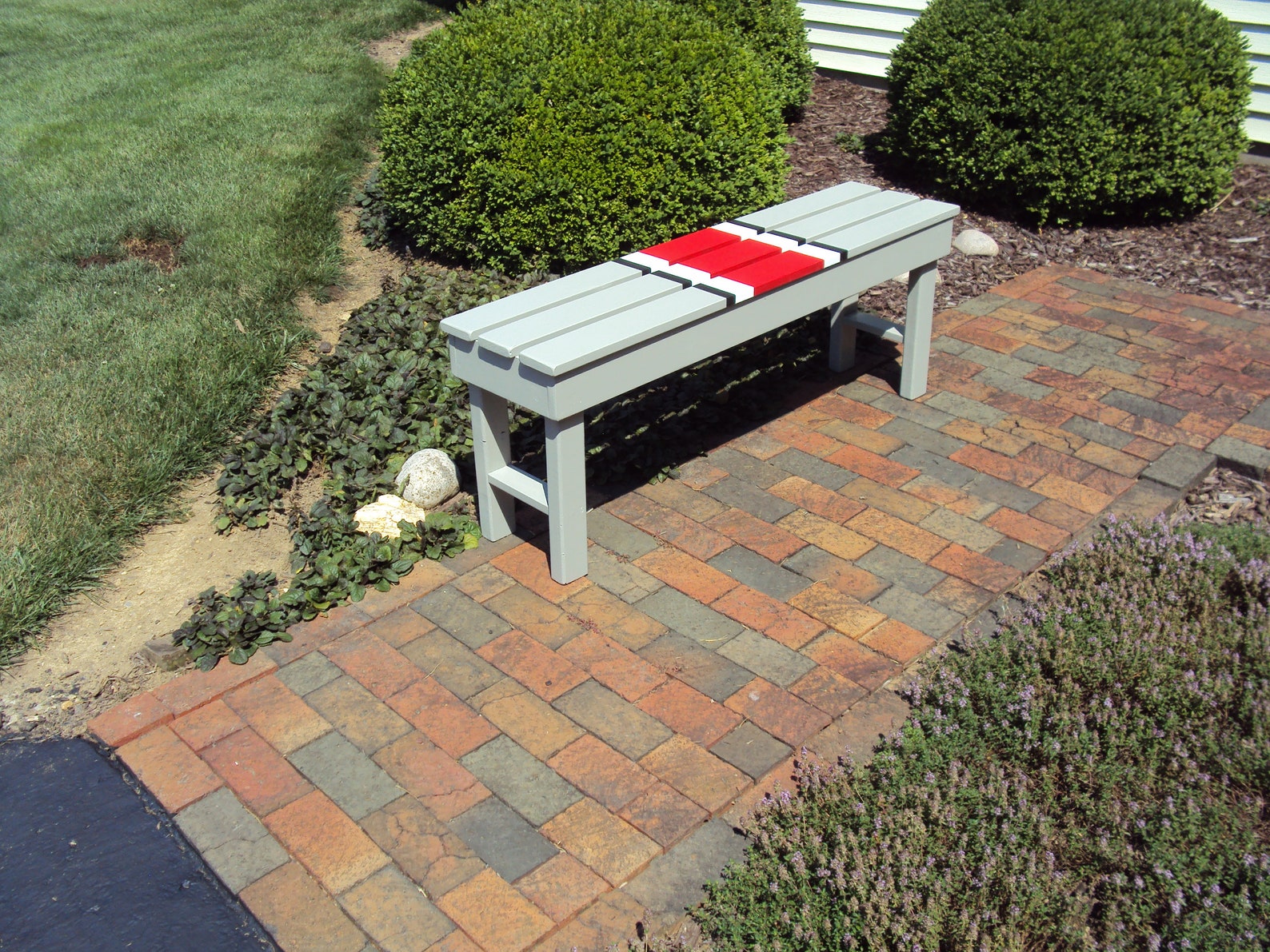 Outdoor Bench Ohio State Ohio State Buckeyes Wood Benches Etsy