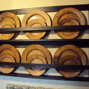 Plate Rack, Plate Shelf, Hanging Plate Shelf, Farmhouse Plate Rack, Wall Plate Holder, Wall Plate Rack, Wall Plate Shelf, Gift for Her image 2