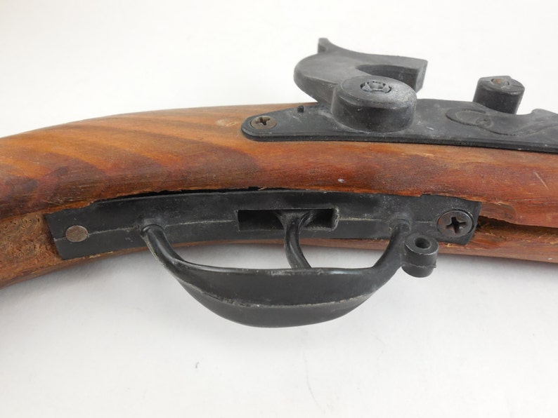 Antique Wood Metal Cap Gun for use with Paper Roll Caps Etsy