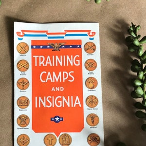 Vintage Training Camps and Insignia Pamphlet ~ American Express Pharmacy