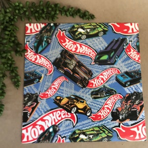 Vintage Children’s Wrapping Paper Remnants ~ 1997 Nickelodeon Rugrats ~ 2000 Hot Wheels Cars
