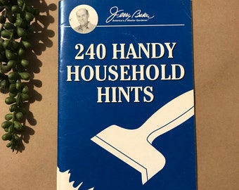 Jerry Baker’s 240 Handy Household Hints Book ~ 1997 ~ Homestead, Homemaker