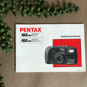 Original PENTAX IQZoom EZY Camera Operating Manual ~ Vintage 1995