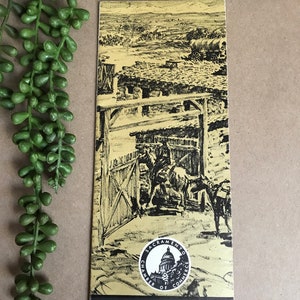 Sacramento Points of Interest Tourist City Map ~Vintage Northern California
