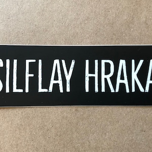 Silflay Hraka ~ Watership Down Quote Vinyl Sticker ~ Book Nerd / Rabbit / Eat Sh*t