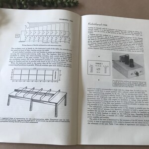May include: Open book pages with diagrams and text about radio telegraph code and a code-instruction table. The pages are from a vintage book, with a light beige color and a few illustrations.