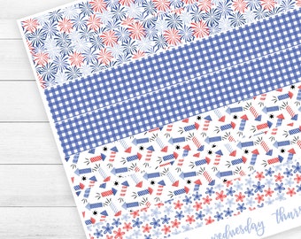Memorial Day Sticker Kit May Sticker A5 Daily Duo Planner Sticker Erin Condren A5 Kit Daily Planner Stickers EC DD A5 - Kit 298
