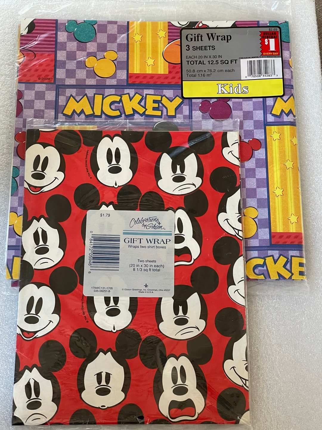 Mickey Mouse Gift Wrap-new - Etsy
