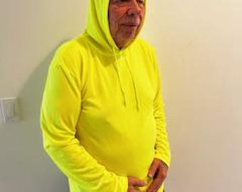 Men's T-Shirt Long Sleeve with Hood - Cool & Dry