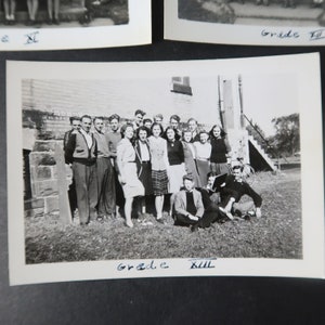 Lot of 5 Vintage Photos 1940s Glencoe Ontario High School Class Photos n1-16 zdjęcie 4