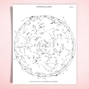 Digital, 1886, Planisphere Celeste, Seven Constellation