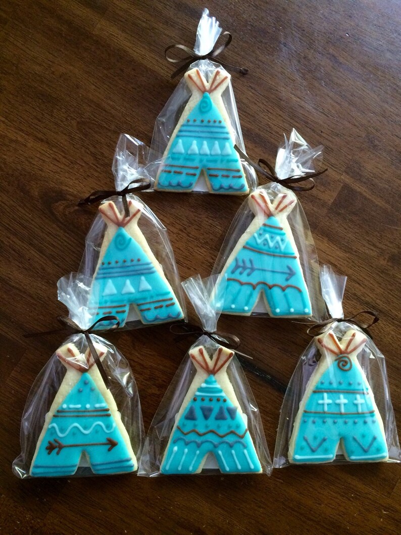 Teepee & Arrow Cookies perfect party cookies Etsy