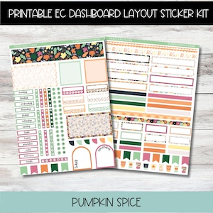 Printable EC Dashboard Kit - Pumpkin Spice