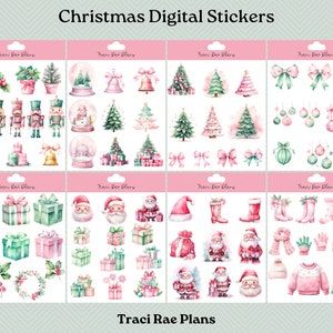 Christmas Pre-Cropped Digital Stickers