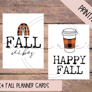 Druckbare 3x4 Kalender Karten Herbst