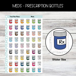 Meds Printable Planner Stickers