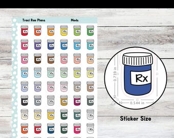 Meds Printable Planner Stickers
