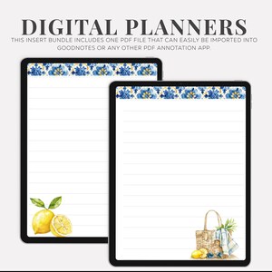 Printable Insert Bundle - Lined Lemon Notes - Etsy