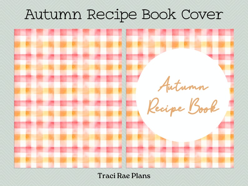 Printable Autumn Recipe Book US Letter & Digital - Etsy